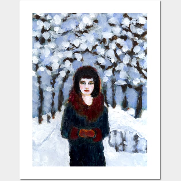 Snow girl Wall Art by AmyKalish